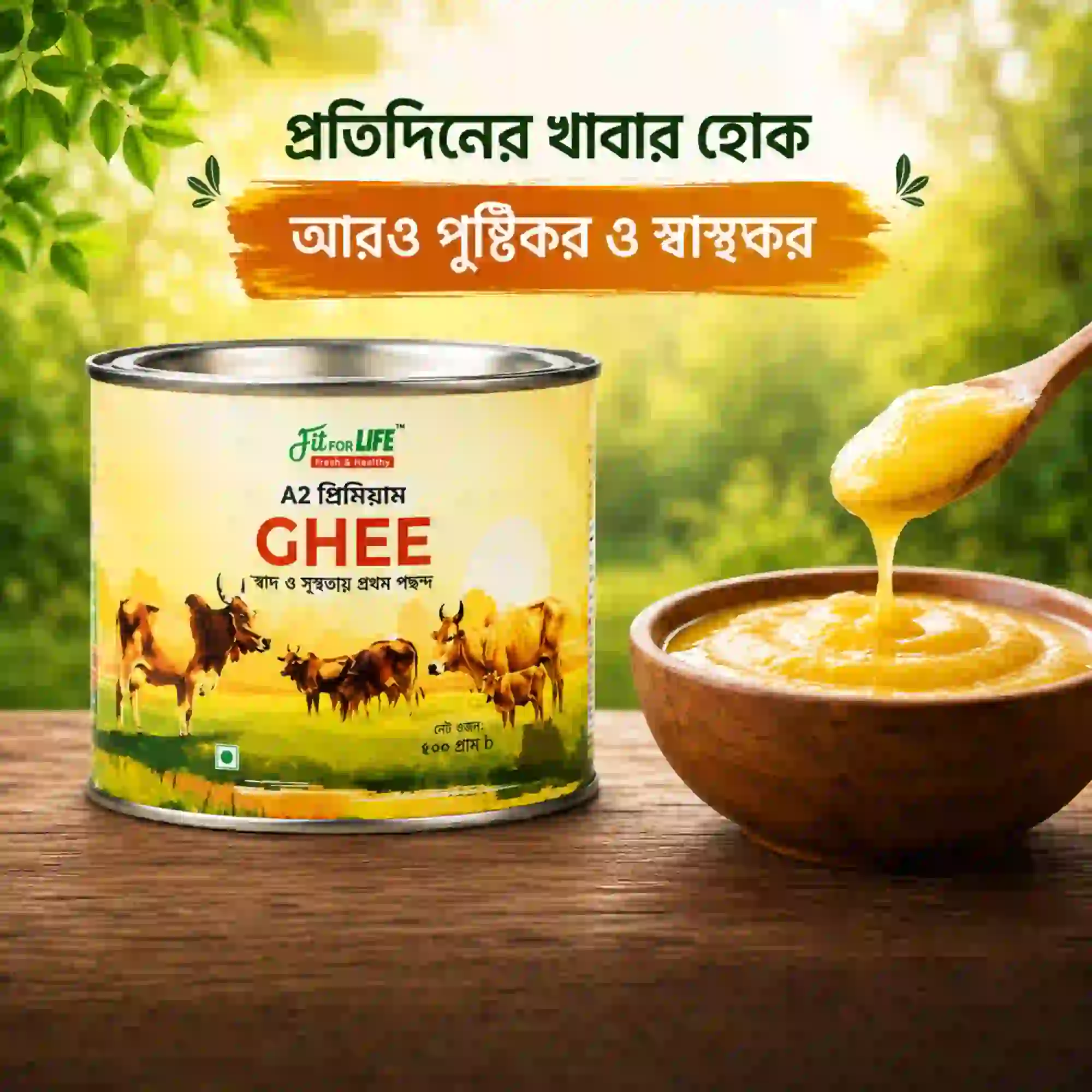 A2 Gawa Ghee-দেশি গরুর দুধের প্রিমিয়াম A2 গাওয়া ঘি